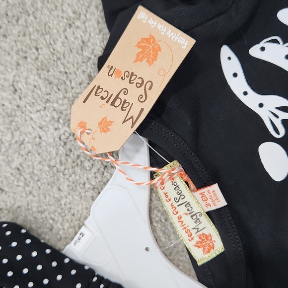 Set of Festive Fun for Fall 3-6 months onsies - Picture 6 of 6